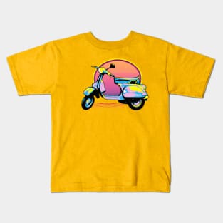 Vespa Sunset Kids T-Shirt